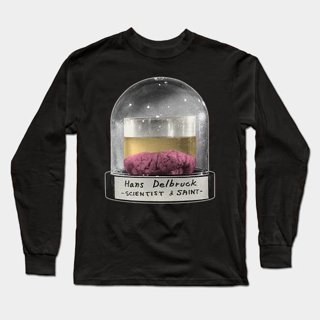 Hans Delbruck Brain Jar Long Sleeve T-Shirt by darklordpug